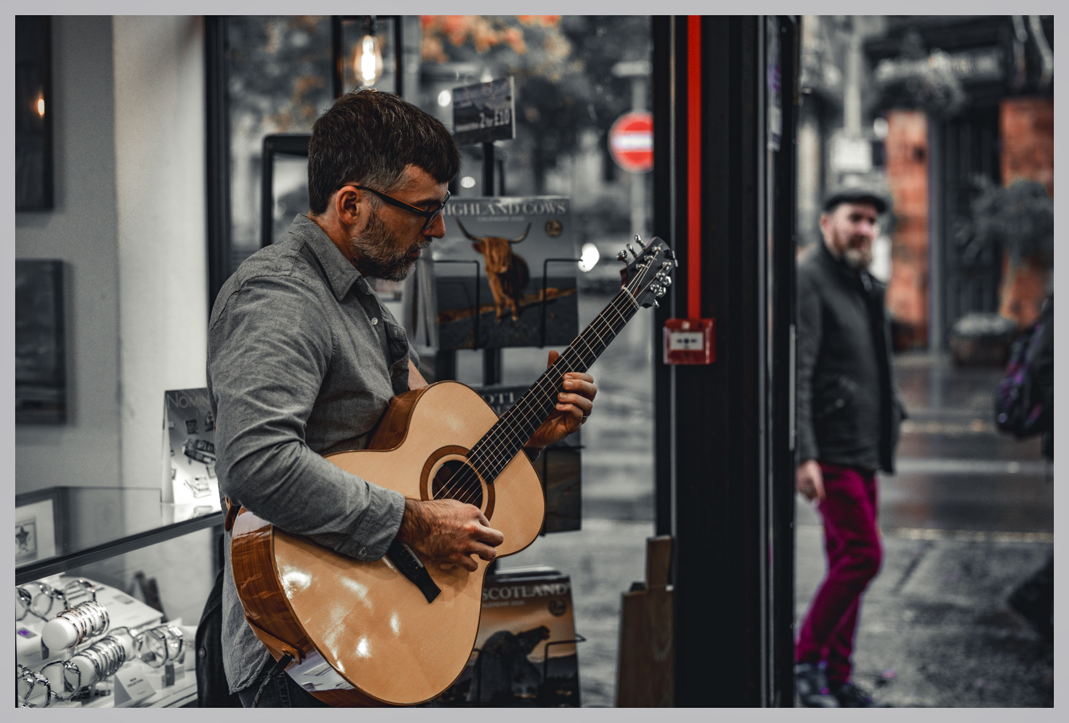 Acoustic Guy In Charity Shop