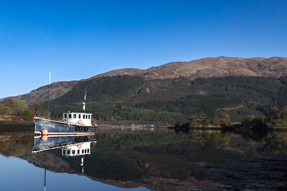 Boat Reflection Glencoe