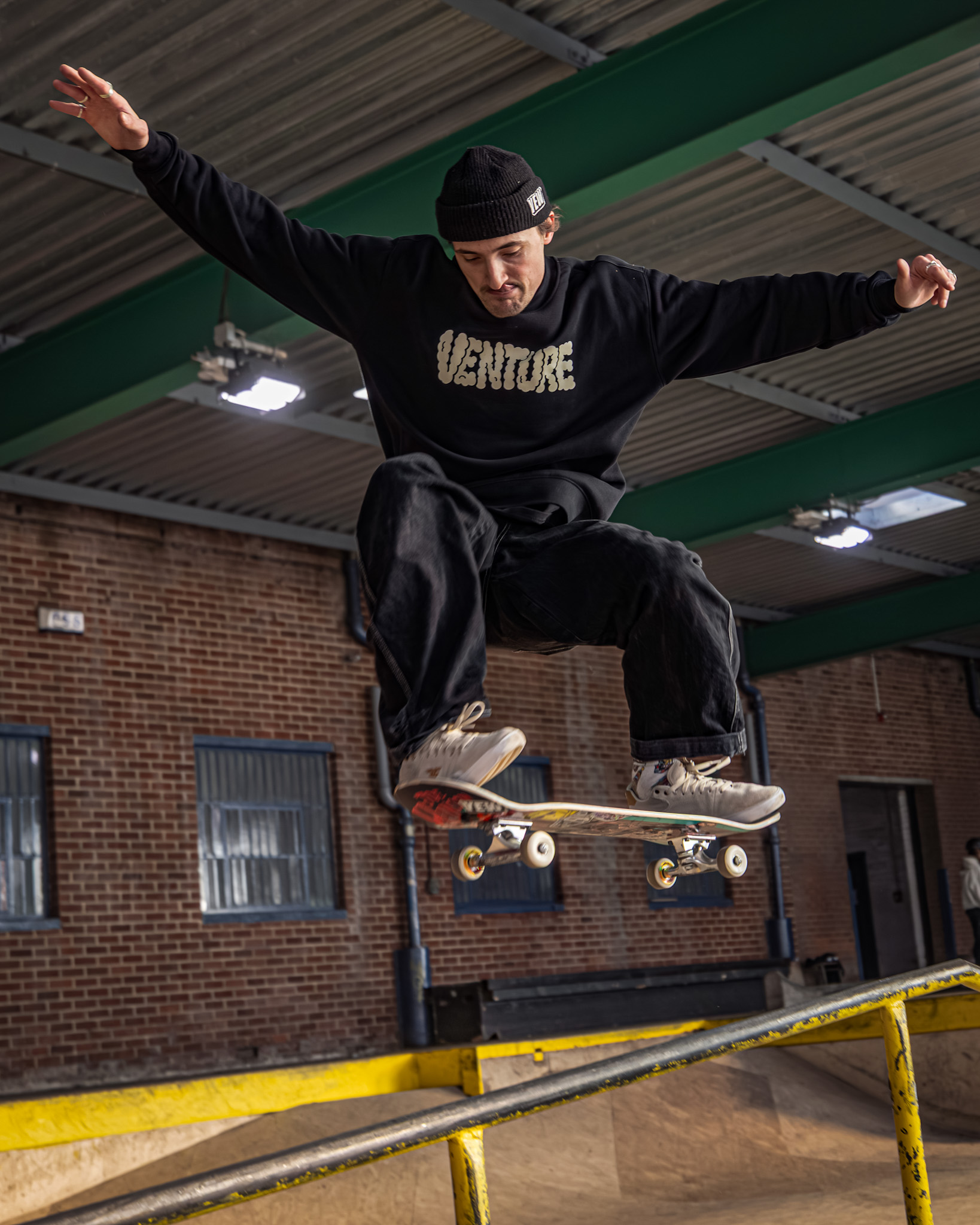 Loading Bay Guy On Rail Slide Ollie