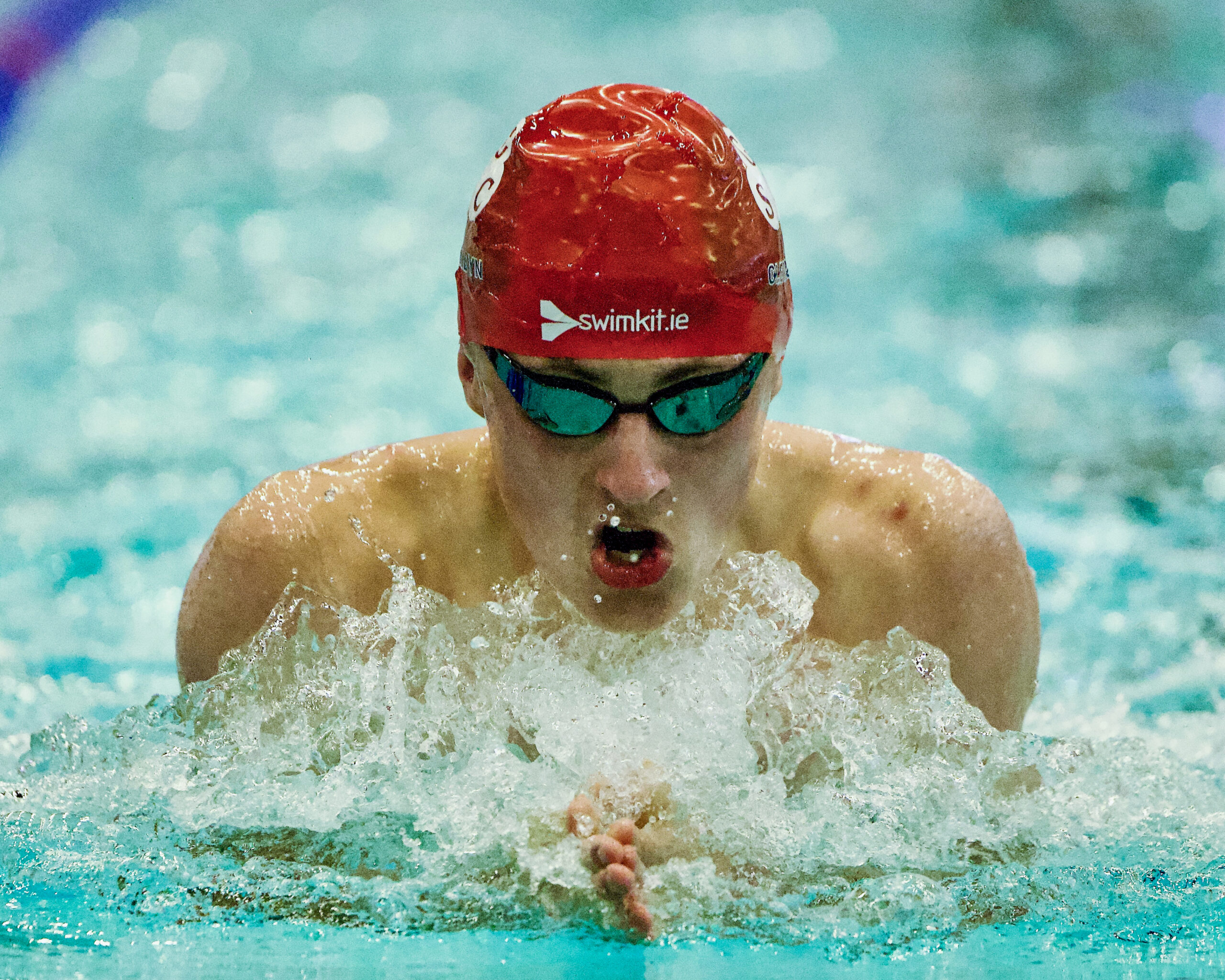 Red Cap Swimming Guy