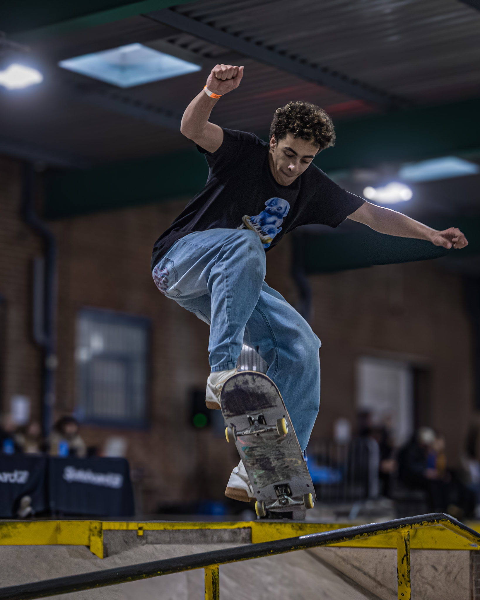 Skateboarding So Rail Slide Guy